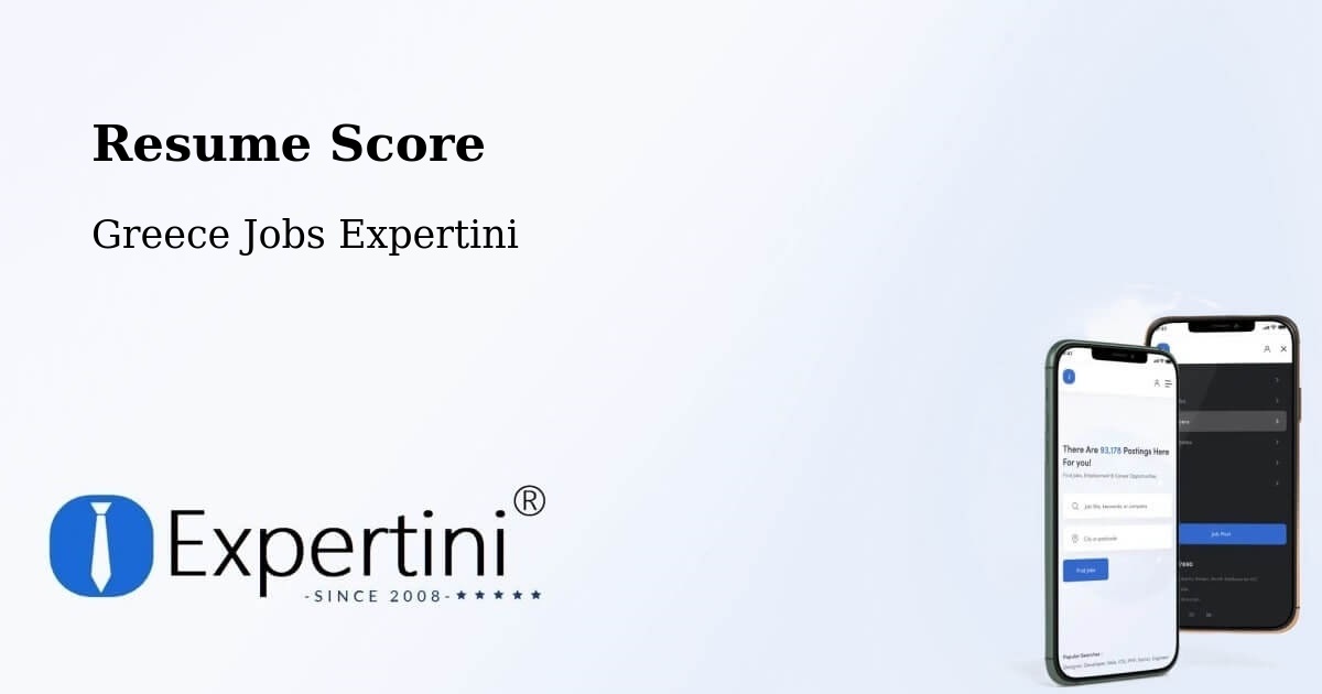 Resume Score & Job Description Match Tool – Oropós - Greece Jobs Expertini